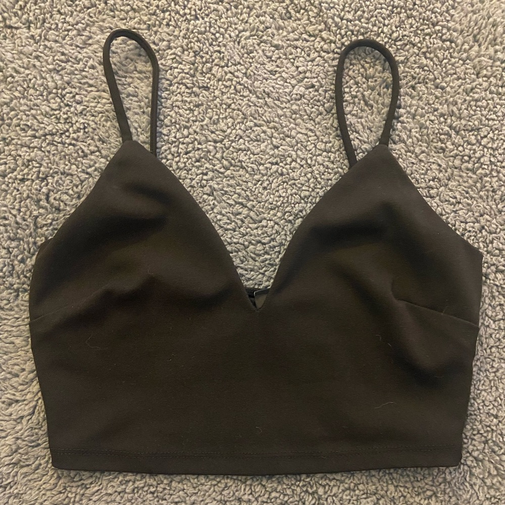 Black crop top